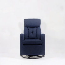 Tilclin blue discount metal rocker chair